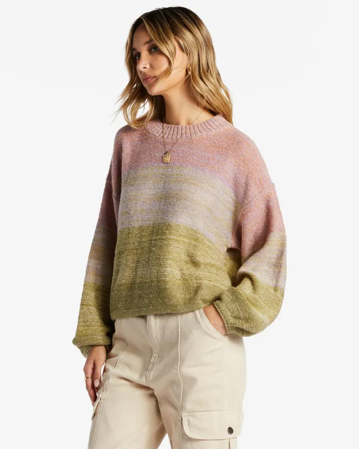 Billabong Sweaters Women On Hue Jumper Willow Billabong Sweaters Women On Hue Jumper Willow