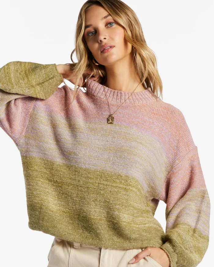 Billabong Sweaters Women On Hue Jumper Willow Billabong Sweaters Women On Hue Jumper Willow