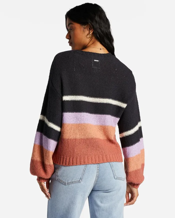 Billabong Sweaters Women Seeing Double Crop Crewneck Sweater Lilac Breeze Billabong Sweaters Women Seeing Double Crop Crewneck Sweater Lilac Breeze