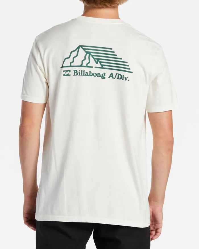 Billabong TShirts Men ADiv Run Club TShirt Off White Billabong TShirts Men ADiv Run Club TShirt Off White