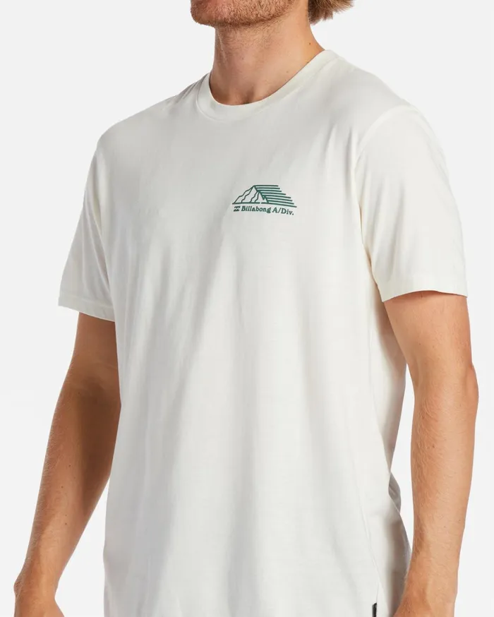 Billabong TShirts Men ADiv Run Club TShirt Off White Billabong TShirts Men ADiv Run Club TShirt Off White