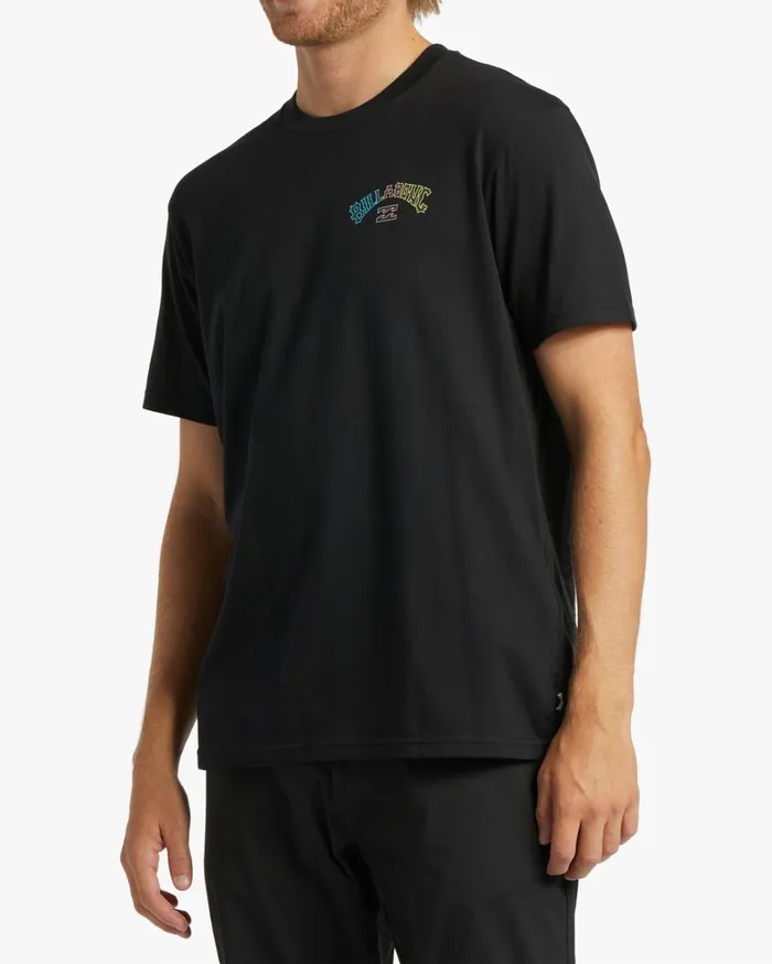 Billabong TShirts Men Arch Fill TShirt Black Billabong TShirts Men Arch Fill TShirt Black
