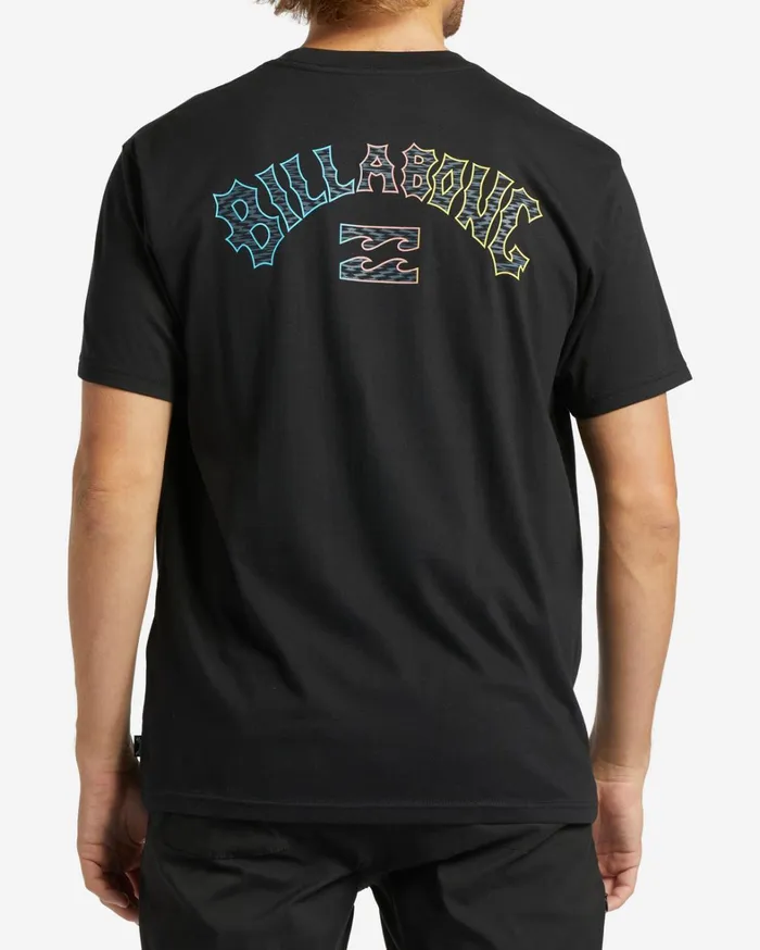 Billabong TShirts Men Arch Fill TShirt Black Billabong TShirts Men Arch Fill TShirt Black
