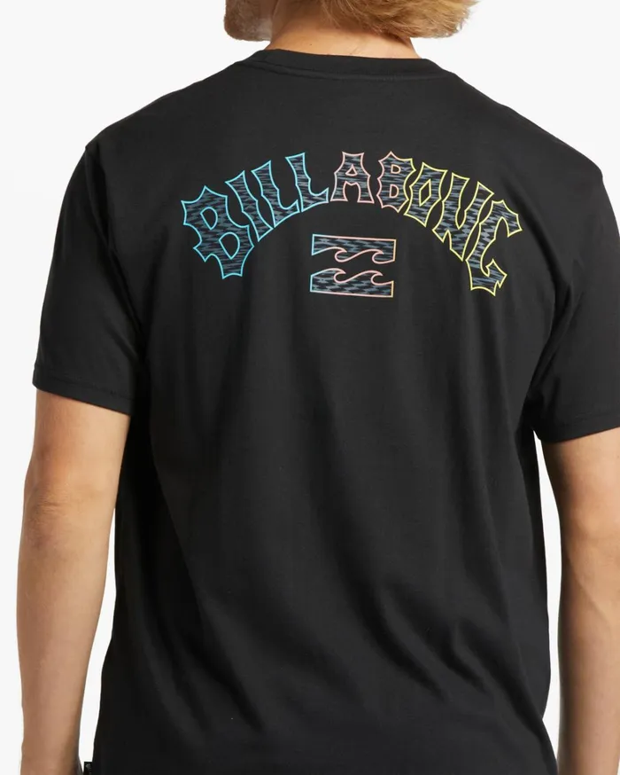 Billabong TShirts Men Arch Fill TShirt Black Billabong TShirts Men Arch Fill TShirt Black