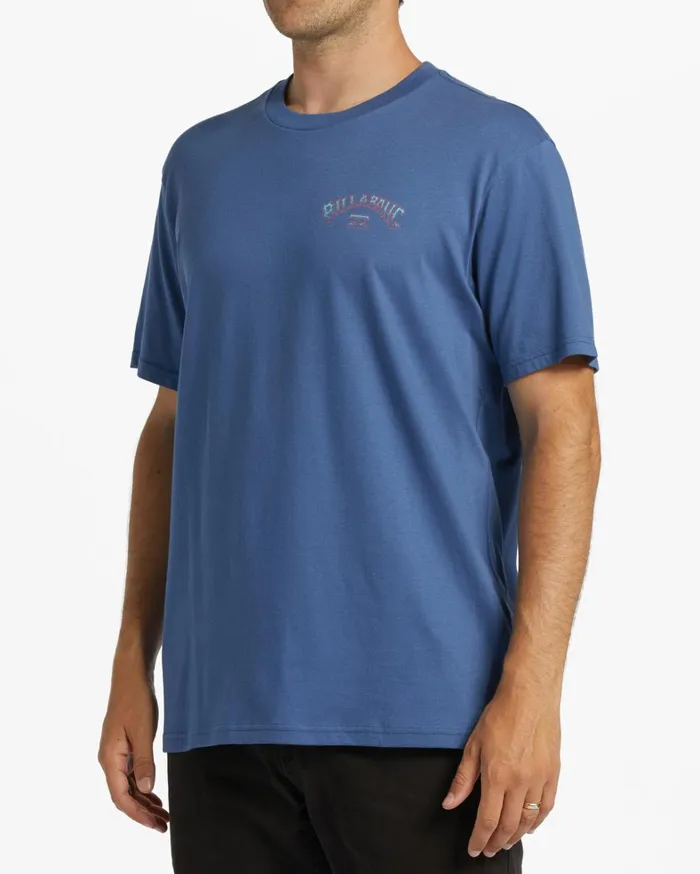 Billabong TShirts Men Arch Fill TShirt Dusty Blue Billabong TShirts Men Arch Fill TShirt Dusty Blue