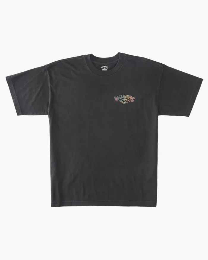 Billabong TShirts Men Arch Wave TShirt Washed Black Billabong TShirts Men Arch Wave TShirt Washed Black