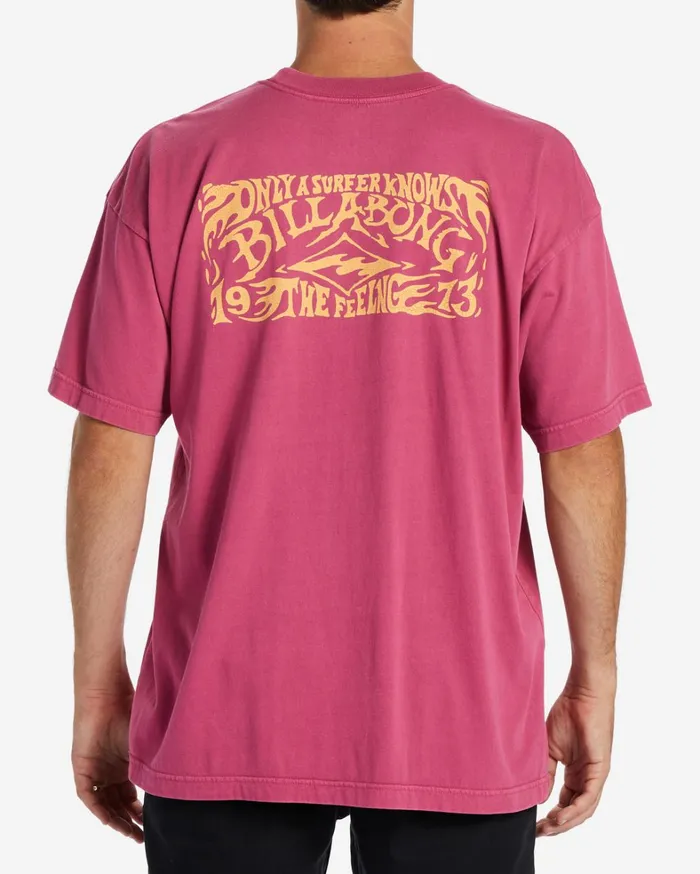 Billabong TShirts Men Arch Wave TShirt Wild Berry Billabong TShirts Men Arch Wave TShirt Wild Berry