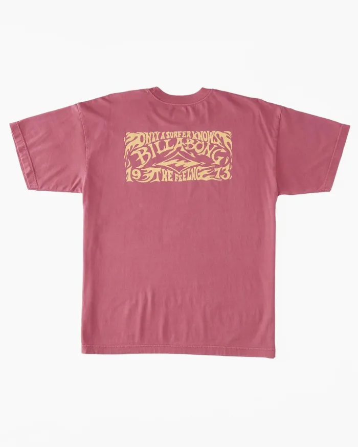Billabong TShirts Men Arch Wave TShirt Wild Berry Billabong TShirts Men Arch Wave TShirt Wild Berry