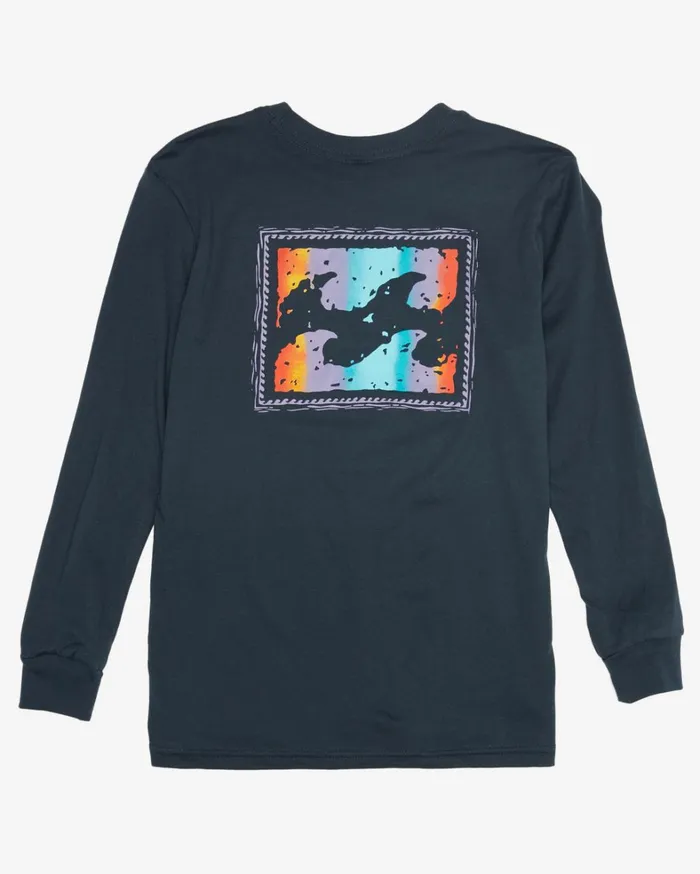Billabong TShirts Men Boy039s Crayon Wave Long Sleeve TShirt Navy Billabong TShirts Men Boy039s Crayon Wave Long Sleeve TShirt Navy
