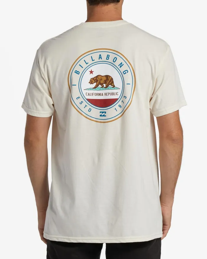 Billabong TShirts Men Cali Native Rotor Short Sleeve TShirt Indigo Heather Billabong TShirts Men Cali Native Rotor Short Sleeve TShirt Indigo Heather