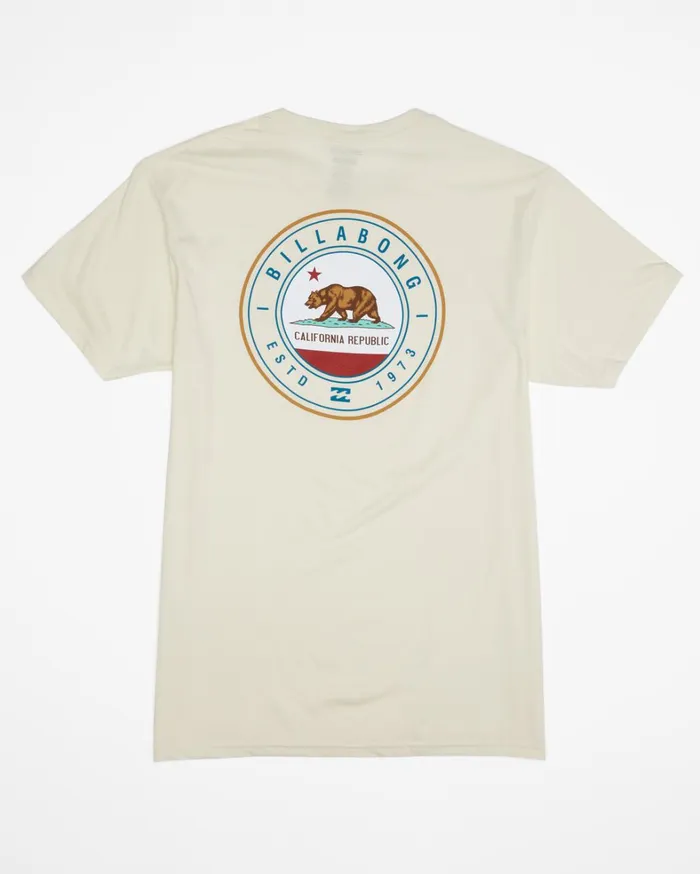 Billabong TShirts Men Cali Native Rotor Short Sleeve TShirt Indigo Heather Billabong TShirts Men Cali Native Rotor Short Sleeve TShirt Indigo Heather