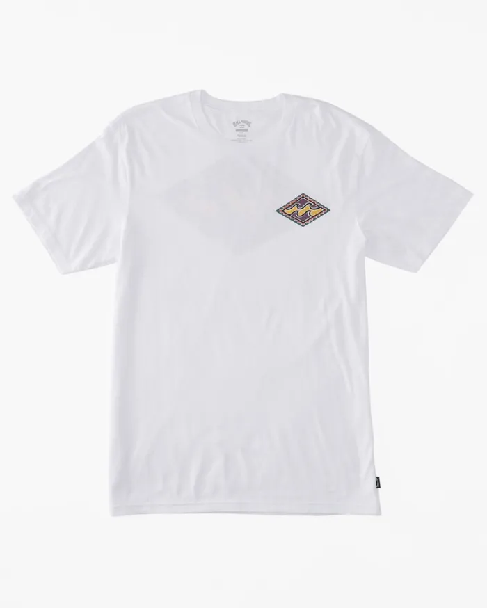 Billabong TShirts Men Crayon Wave TShirt White Billabong TShirts Men Crayon Wave TShirt White