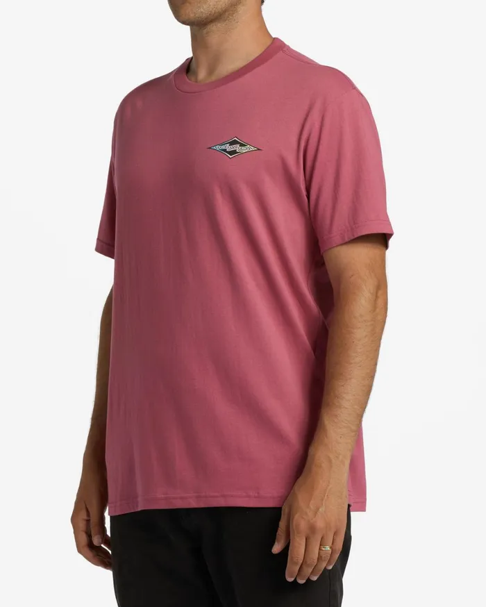 Billabong TShirts Men Crayon Wave TShirt Wild Berry Billabong TShirts Men Crayon Wave TShirt Wild Berry