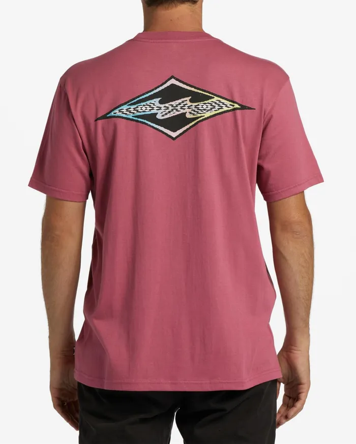 Billabong TShirts Men Crayon Wave TShirt Wild Berry Billabong TShirts Men Crayon Wave TShirt Wild Berry