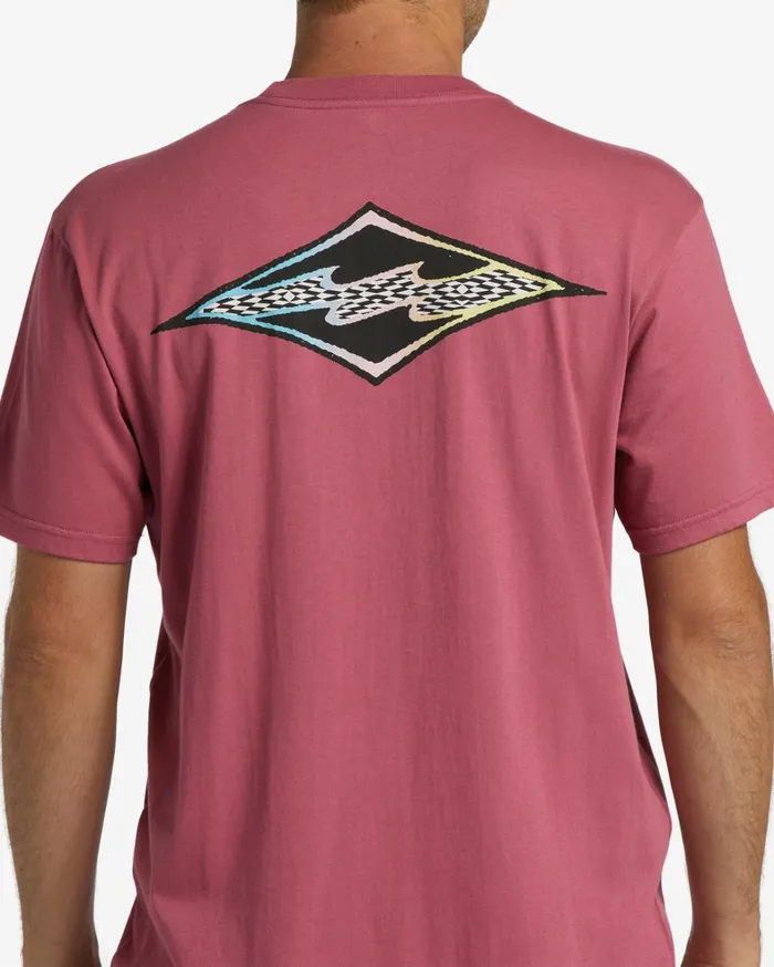Billabong TShirts Men Crayon Wave TShirt Wild Berry Billabong TShirts Men Crayon Wave TShirt Wild Berry
