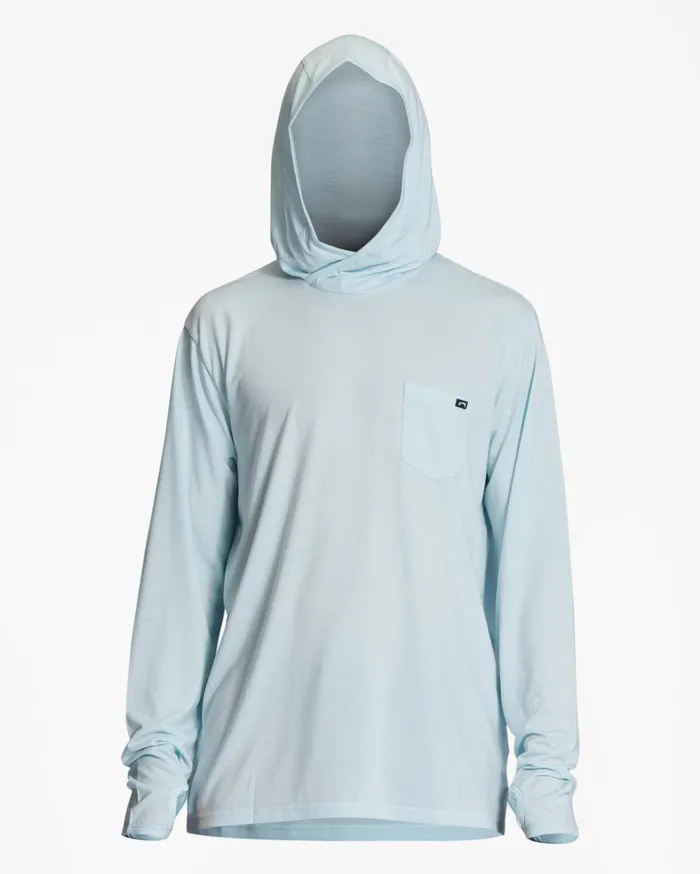 Billabong TShirts Men Eclipse Hooded Long Sleeve Surf TShirt Coastal Billabong TShirts Men Eclipse Hooded Long Sleeve Surf TShirt Coastal