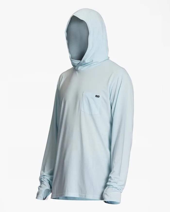 Billabong TShirts Men Eclipse Hooded Long Sleeve Surf TShirt Coastal Billabong TShirts Men Eclipse Hooded Long Sleeve Surf TShirt Coastal