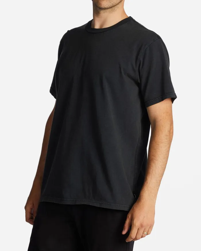 Billabong TShirts Men Essential Wash TShirt Washed Black Billabong TShirts Men Essential Wash TShirt Washed Black