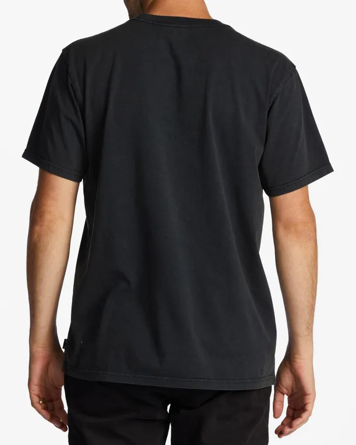 Billabong TShirts Men Essential Wash TShirt Washed Black Billabong TShirts Men Essential Wash TShirt Washed Black