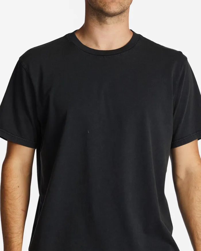 Billabong TShirts Men Essential Wash TShirt Washed Black Billabong TShirts Men Essential Wash TShirt Washed Black