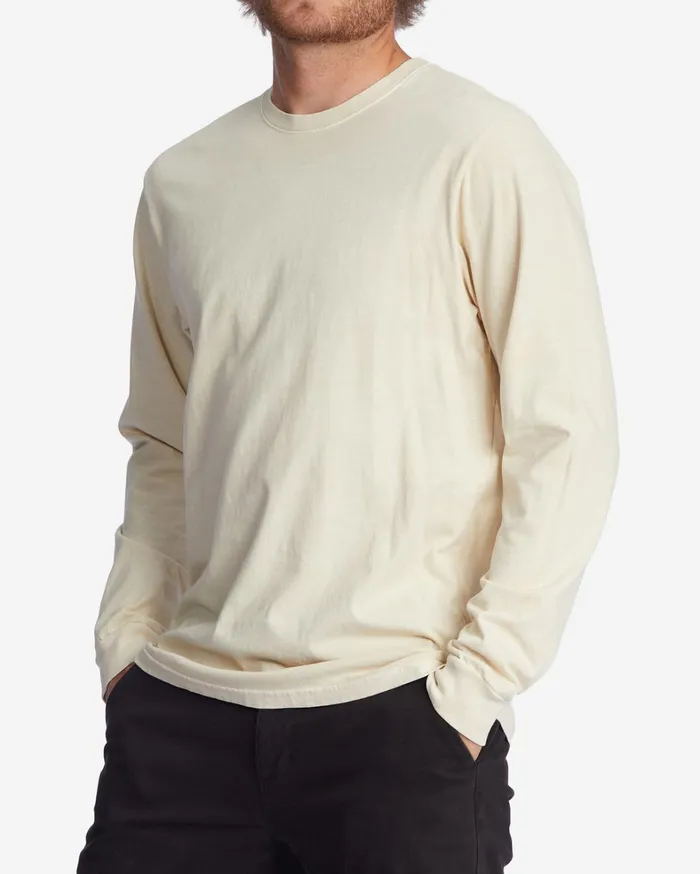 Billabong TShirts Men Essential Wave Washed Long Sleeve TShirt Navy Billabong TShirts Men Essential Wave Washed Long Sleeve TShirt Navy