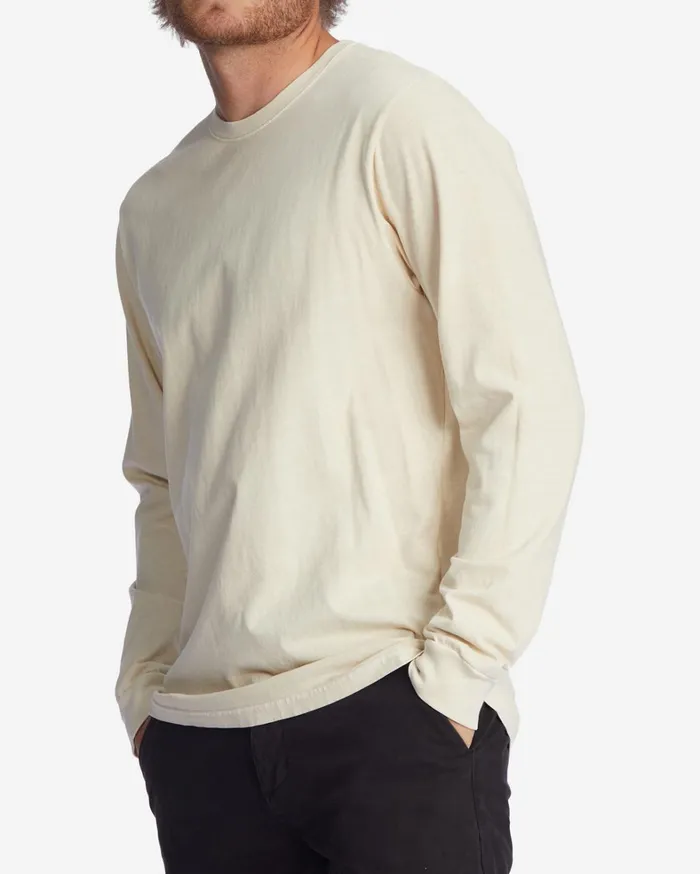 Billabong TShirts Men Essential Wave Washed Long Sleeve TShirt Navy Billabong TShirts Men Essential Wave Washed Long Sleeve TShirt Navy