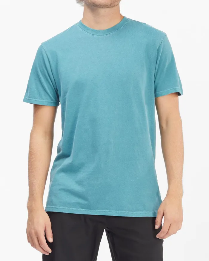 Billabong TShirts Men Essential Wave Washed Short Sleeve TShirt Smoke Blue
