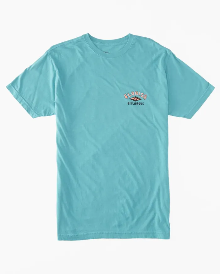 Billabong TShirts Men Flamingo Arch TShirt Seagreen Billabong TShirts Men Flamingo Arch TShirt Seagreen