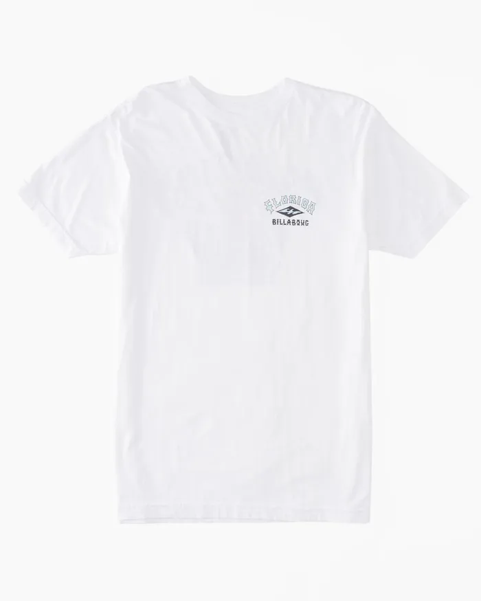 Billabong TShirts Men Flamingo Arch TShirt White Billabong TShirts Men Flamingo Arch TShirt White