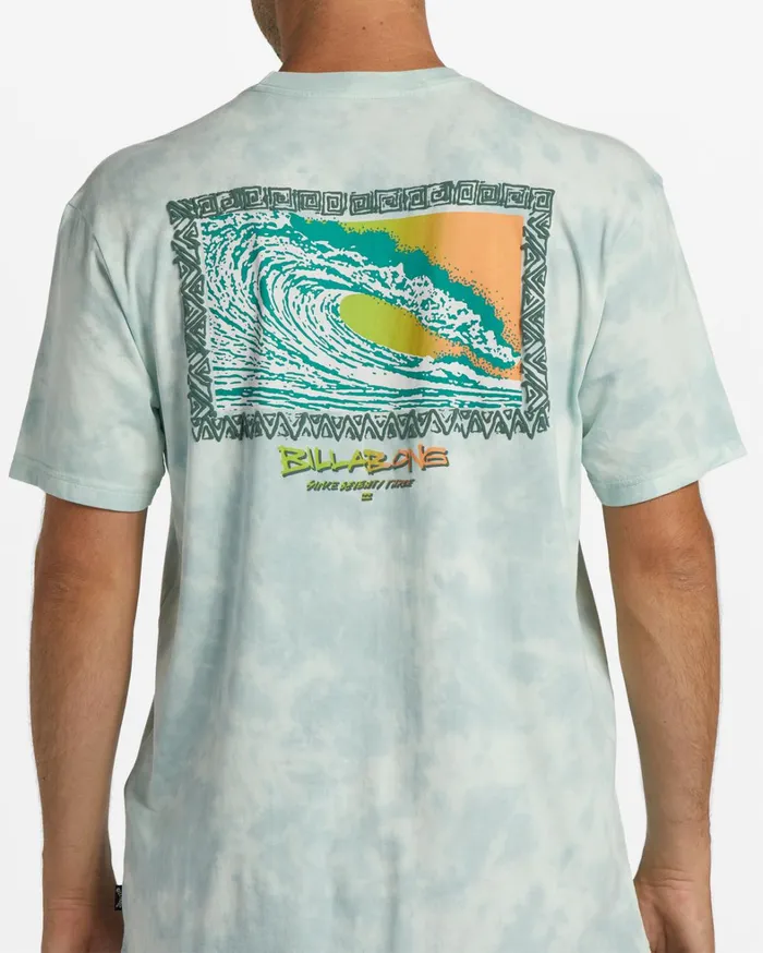 Billabong TShirts Men High Tide OG Short Sleeve TieDye TShirt Seaglass Billabong TShirts Men High Tide OG Short Sleeve TieDye TShirt Seaglass
