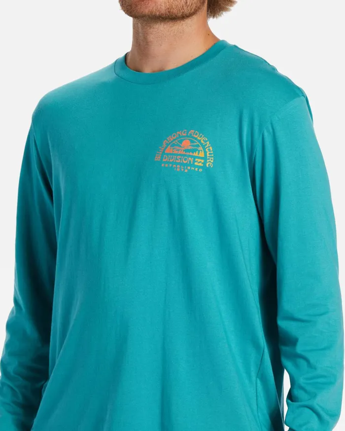 Billabong TShirts Men Highland Long Sleeve TShirt Seagreen Billabong TShirts Men Highland Long Sleeve TShirt Seagreen