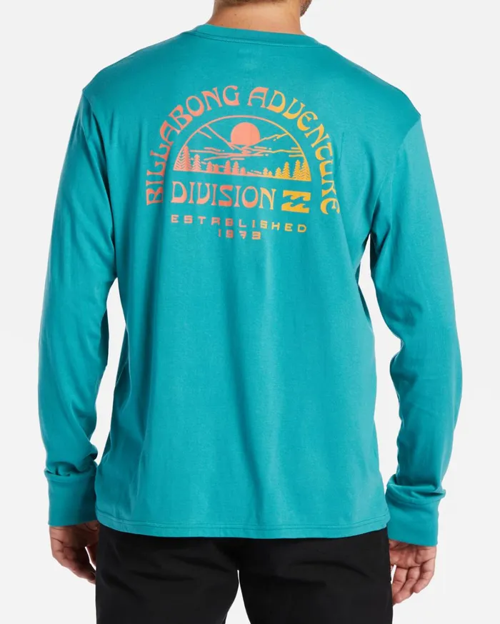 Billabong TShirts Men Highland Long Sleeve TShirt Seagreen Billabong TShirts Men Highland Long Sleeve TShirt Seagreen