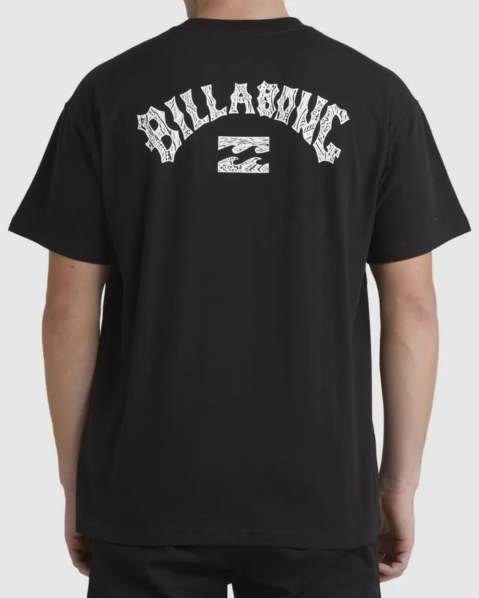 Billabong TShirts Men Pilpeled Arch Short Sleeve TShirt Black Billabong TShirts Men Pilpeled Arch Short Sleeve TShirt Black
