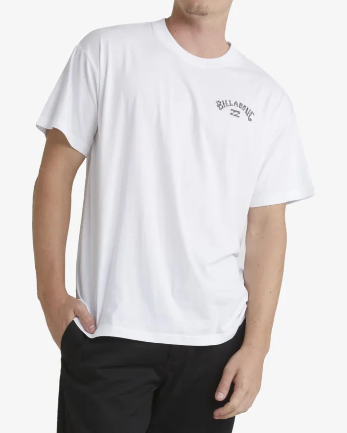 Billabong TShirts Men Pilpeled Arch Short Sleeve TShirt White