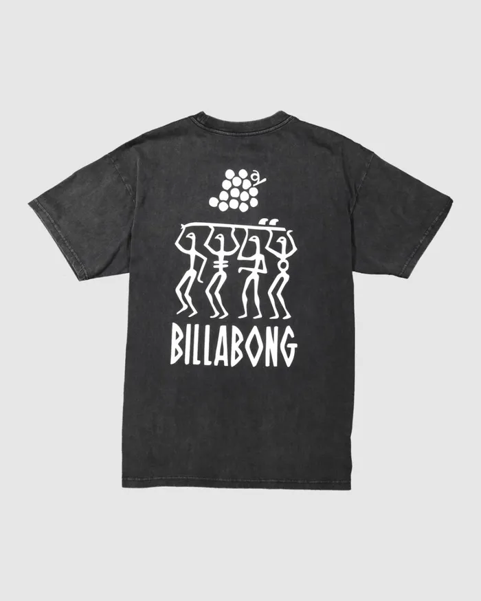 Billabong TShirts Men Pilpeled Tribe Short Sleeve TShirt Black Billabong TShirts Men Pilpeled Tribe Short Sleeve TShirt Black