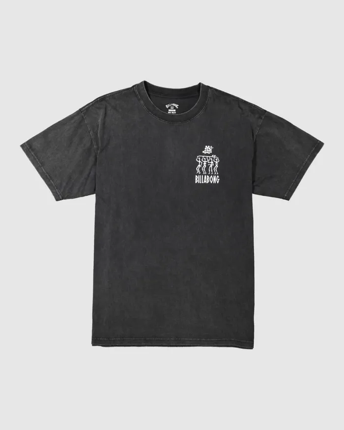 Billabong TShirts Men Pilpeled Tribe Short Sleeve TShirt Black Billabong TShirts Men Pilpeled Tribe Short Sleeve TShirt Black