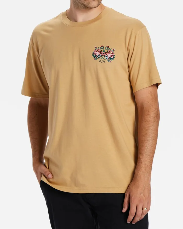 Billabong TShirts Men Protectores TShirt Dusty Gold Billabong TShirts Men Protectores TShirt Dusty Gold