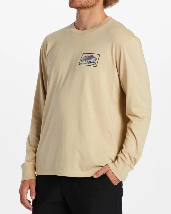 Billabong TShirts Men Range Long Sleeve TShirt Desert Billabong TShirts Men Range Long Sleeve TShirt Desert