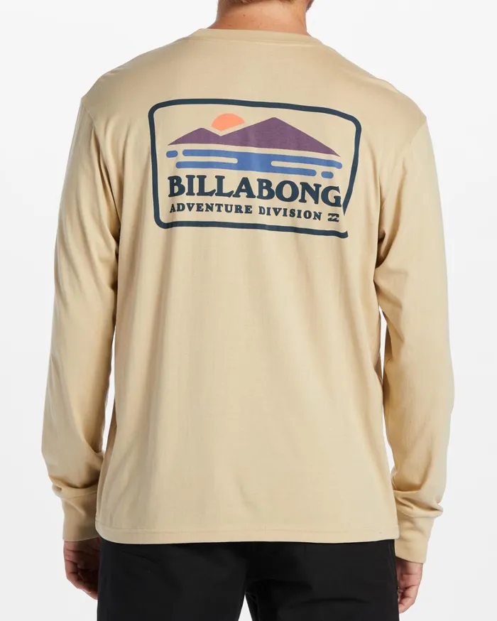 Billabong TShirts Men Range Long Sleeve TShirt Desert Billabong TShirts Men Range Long Sleeve TShirt Desert