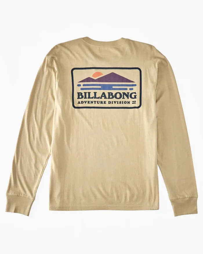 Billabong TShirts Men Range Long Sleeve TShirt Desert Billabong TShirts Men Range Long Sleeve TShirt Desert
