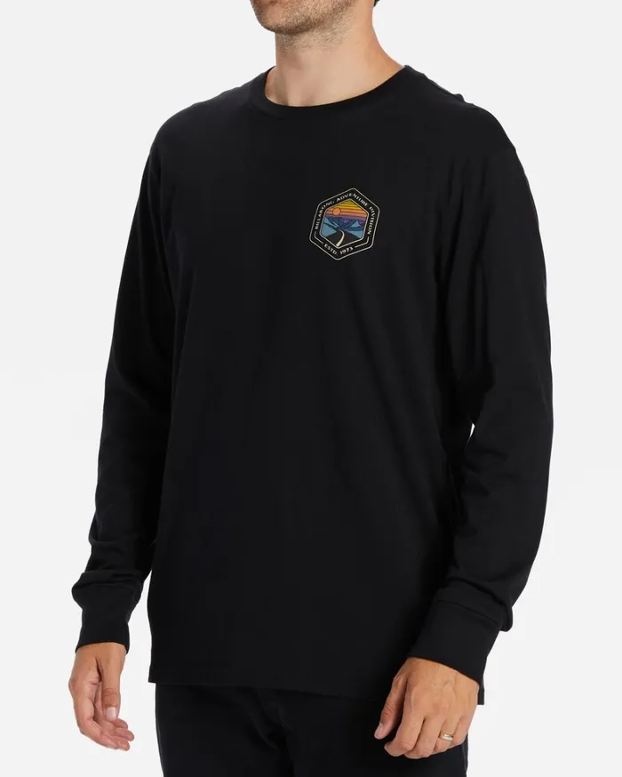 Billabong TShirts Men Rockies Long Sleeve TShirt Black Billabong TShirts Men Rockies Long Sleeve TShirt Black