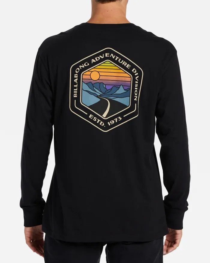 Billabong TShirts Men Rockies Long Sleeve TShirt Black Billabong TShirts Men Rockies Long Sleeve TShirt Black
