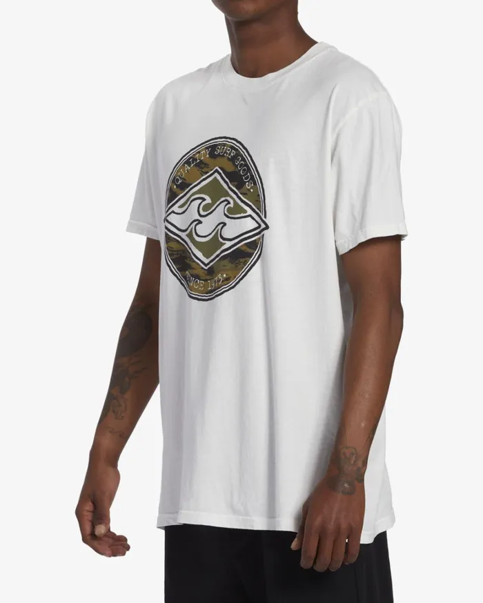 Billabong TShirts Men Rotor Diamond Short Sleeve TShirt Off White Billabong TShirts Men Rotor Diamond Short Sleeve TShirt Off White