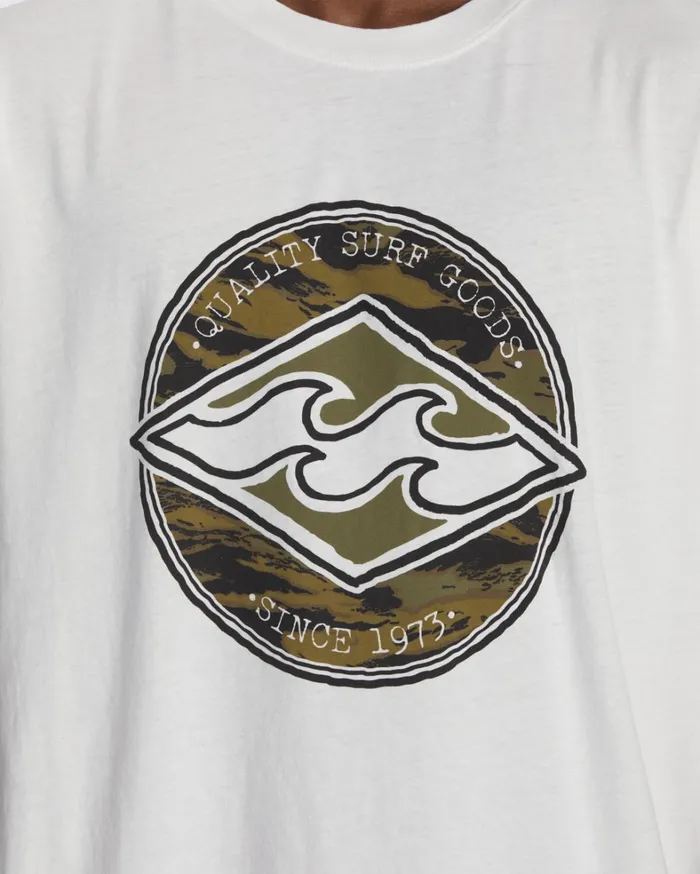 Billabong TShirts Men Rotor Diamond Short Sleeve TShirt Off White Billabong TShirts Men Rotor Diamond Short Sleeve TShirt Off White