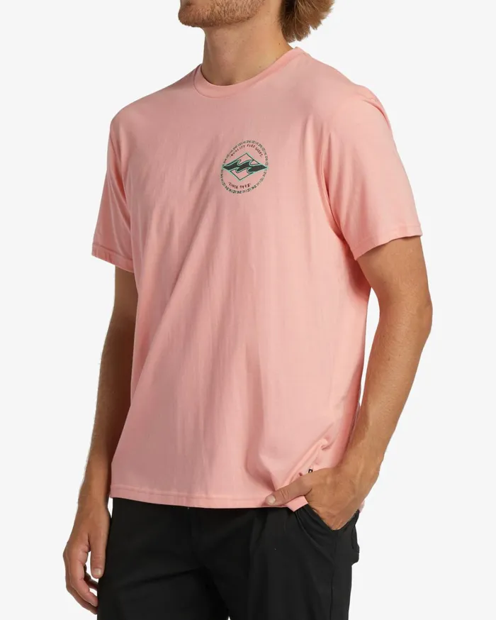 Billabong TShirts Men Rotor Diamond TShirt Neon Light Red Billabong TShirts Men Rotor Diamond TShirt Neon Light Red