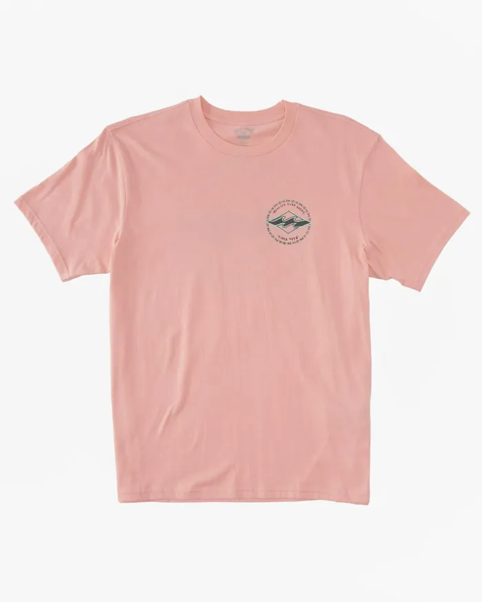 Billabong TShirts Men Rotor Diamond TShirt Neon Light Red Billabong TShirts Men Rotor Diamond TShirt Neon Light Red
