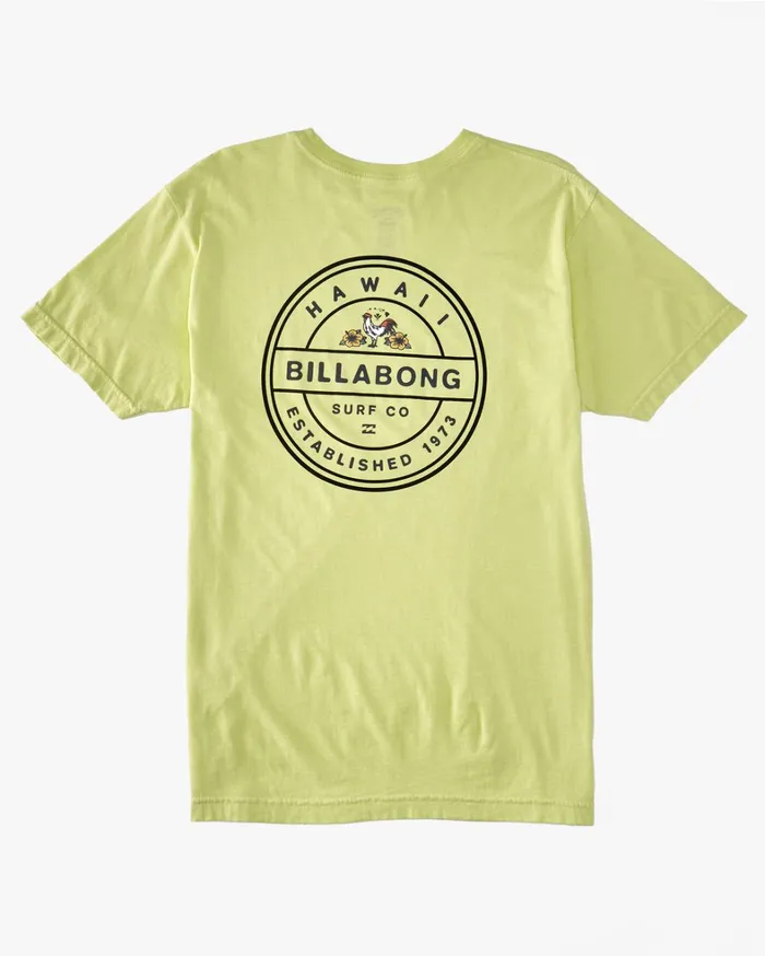 Billabong TShirts Men Rotor Rooster TShirt Light Green