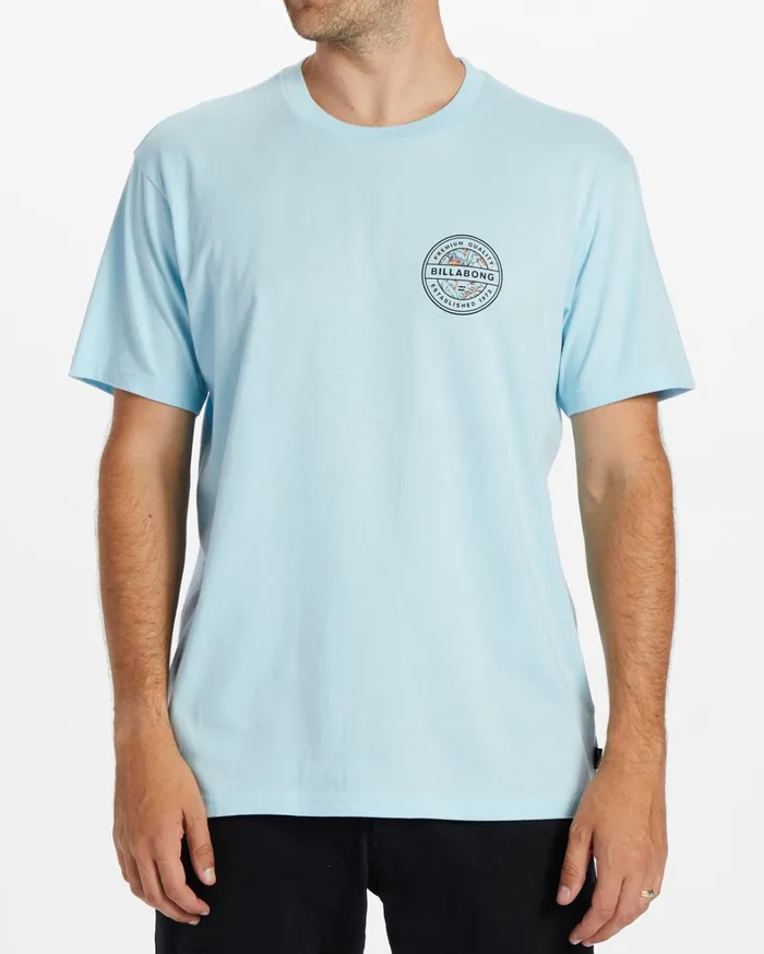 Billabong TShirts Men Rotor TShirt Coastal Blue