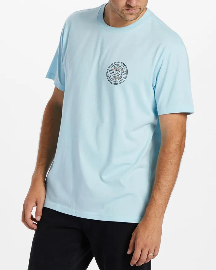 Billabong TShirts Men Rotor TShirt Coastal Blue Billabong TShirts Men Rotor TShirt Coastal Blue
