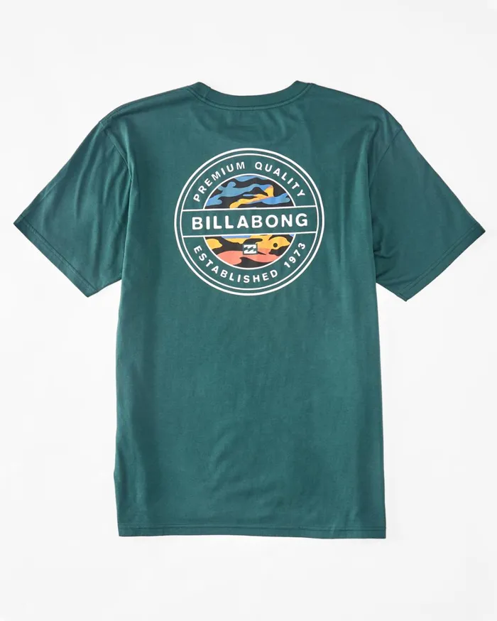 Billabong TShirts Men Rotor TShirt Deep Teal Billabong TShirts Men Rotor TShirt Deep Teal